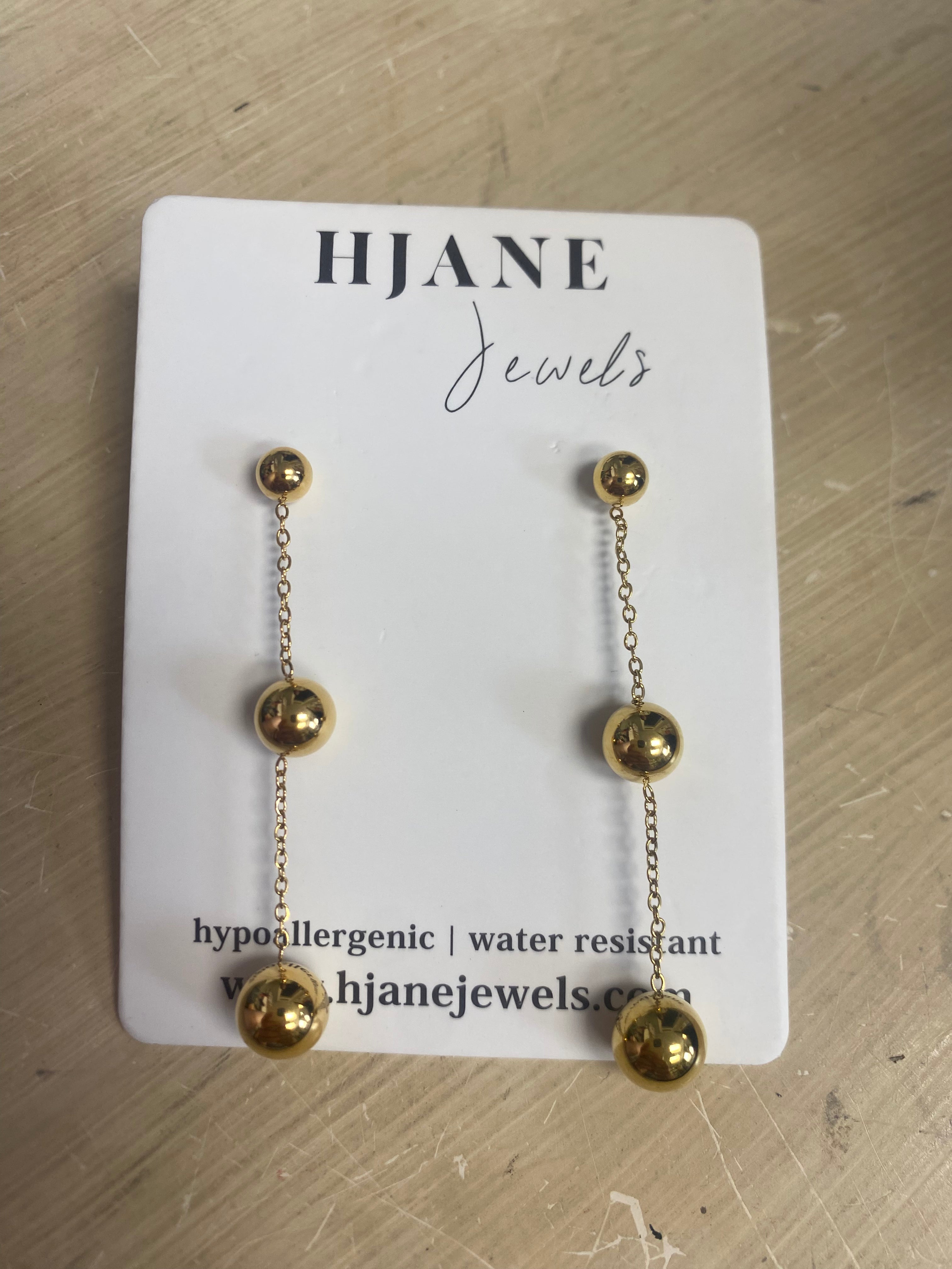 Gold Drop Earrings