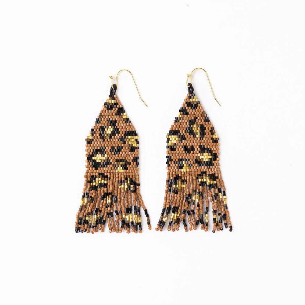 Delilah Poppies Beaded  Earrings
