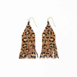 Delilah Poppies Beaded  Earrings