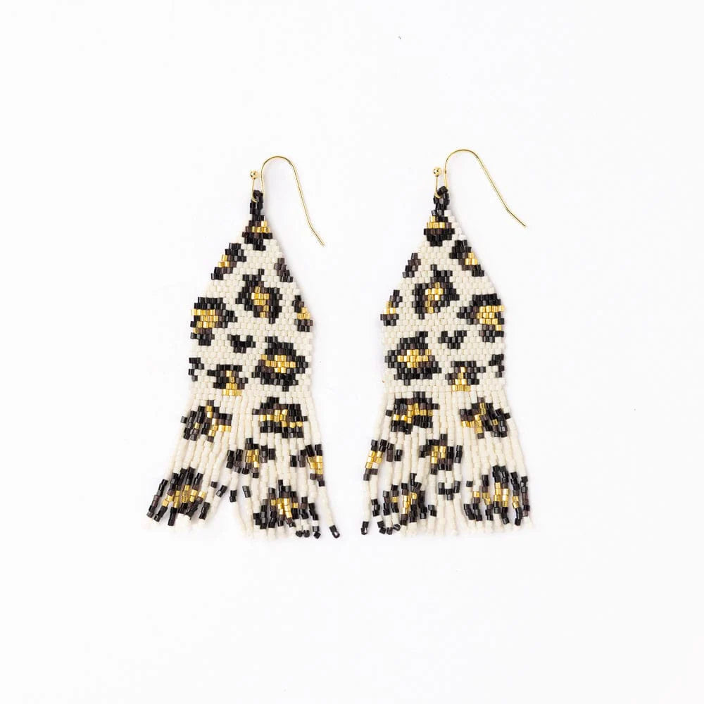 Delilah Poppies Beaded  Earrings