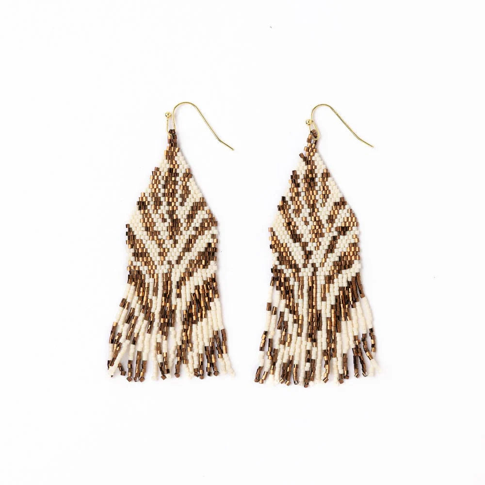 Delilah Poppies Beaded  Earrings