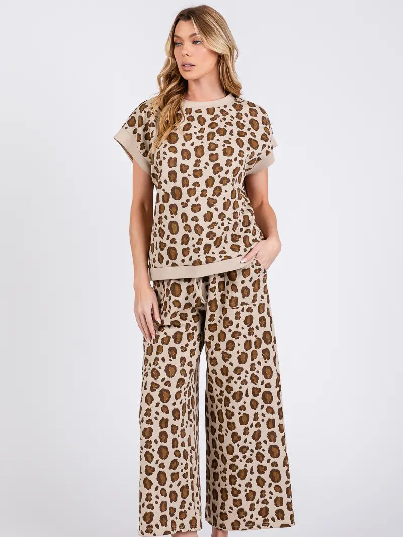 Leopard Print Scuba Set (each piece sold separately)