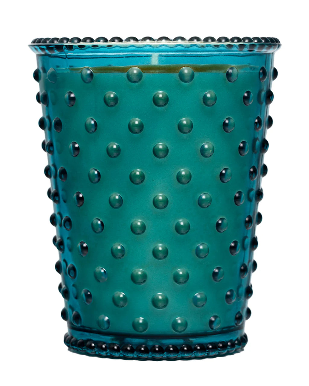Spanish Lime Hobnail Glass Candle