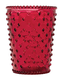 Empty Hobnail Glass Johnny Apple Spice