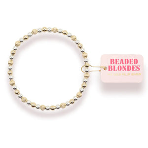 Haven Mixed Metal Fluted Bracelet