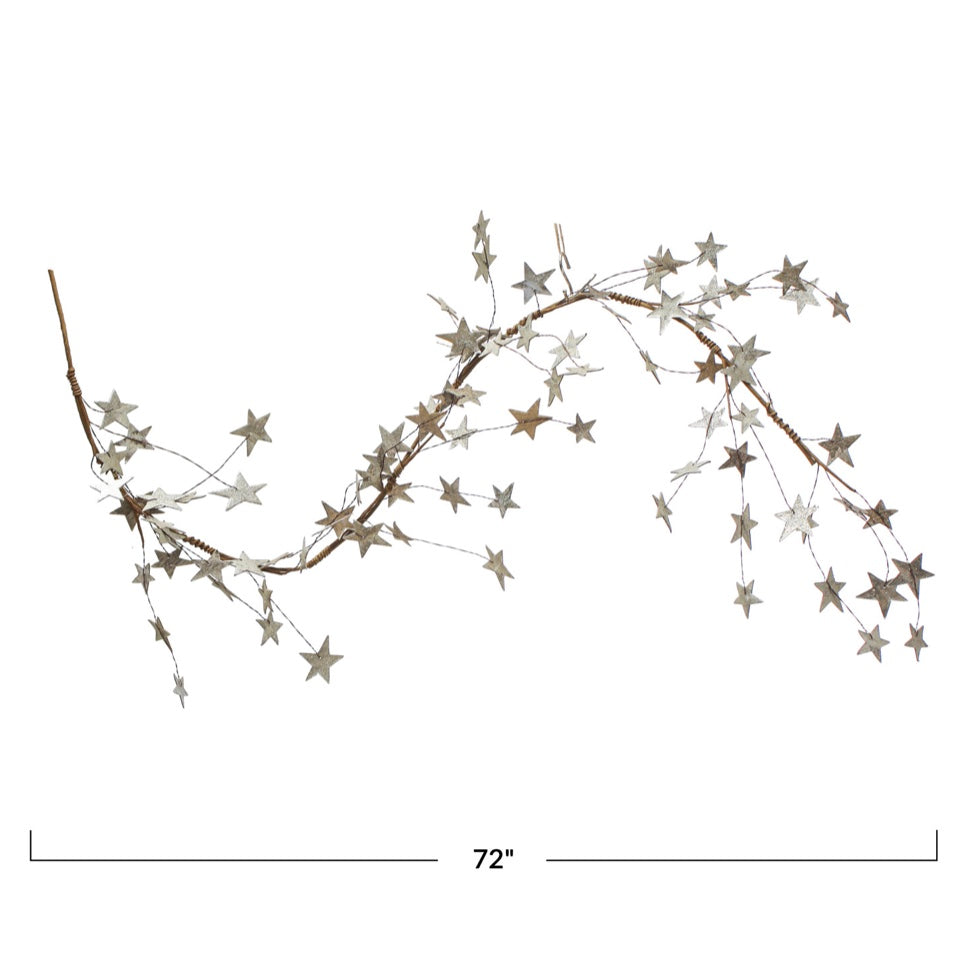 Glitter Star Garland