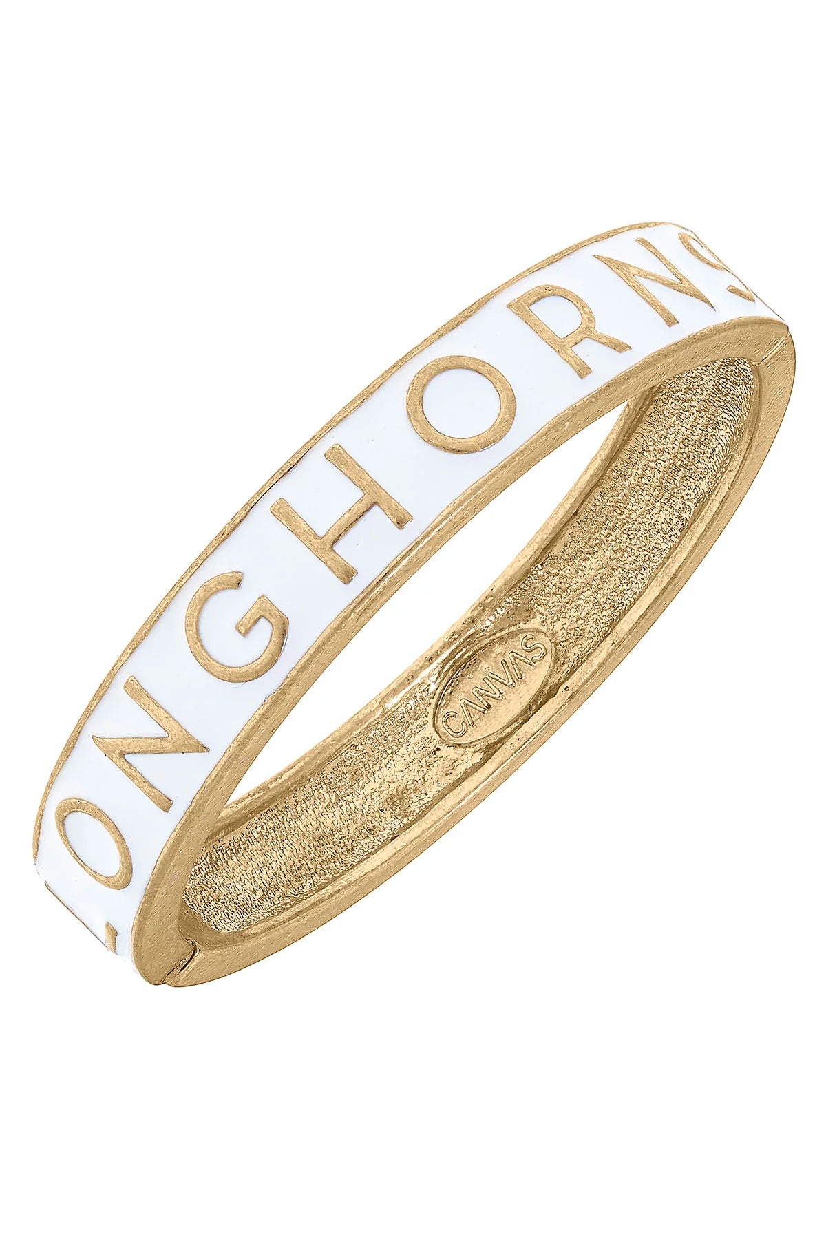 Colligate Logo Enamel Hinge Bangle