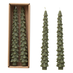 Unscented Tree Shaped Taper Candles