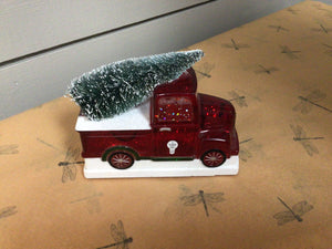 Christmas Snow Globe Light Up Truck