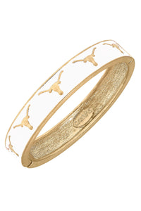 Colligate Logo Enamel Hinge Bangle