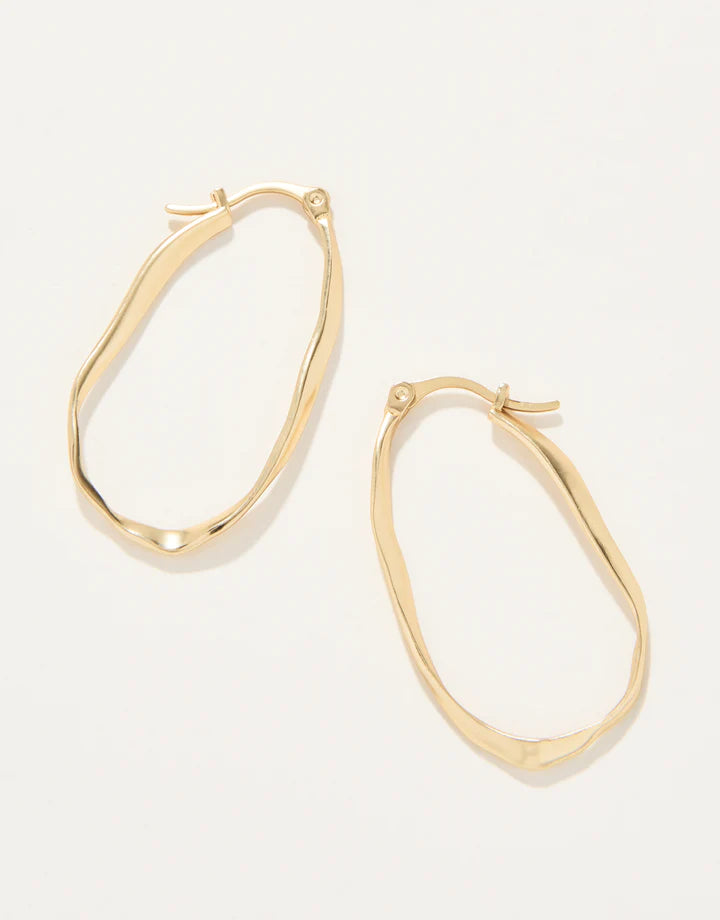 Isle of Hope Hoop Earrings Gold