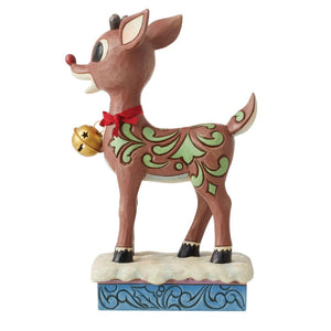 Rudolph With Oversized Jingle Bell