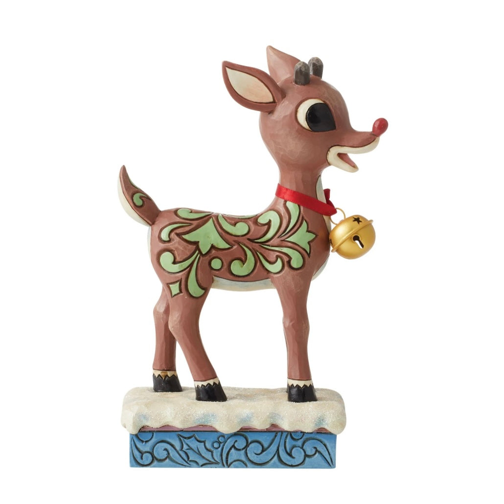 Rudolph With Oversized Jingle Bell