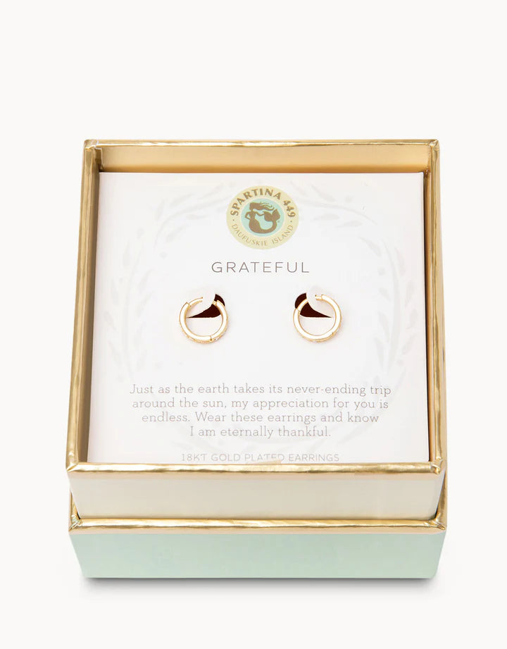 Sea La Vie Hoop Earrings Grateful/Ring