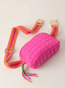 Ezra Quilted Nylon Belt Bag