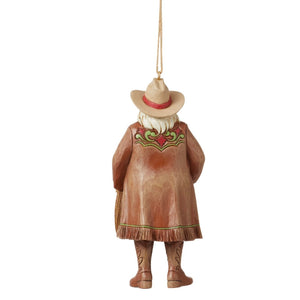 Western Santa Ornament