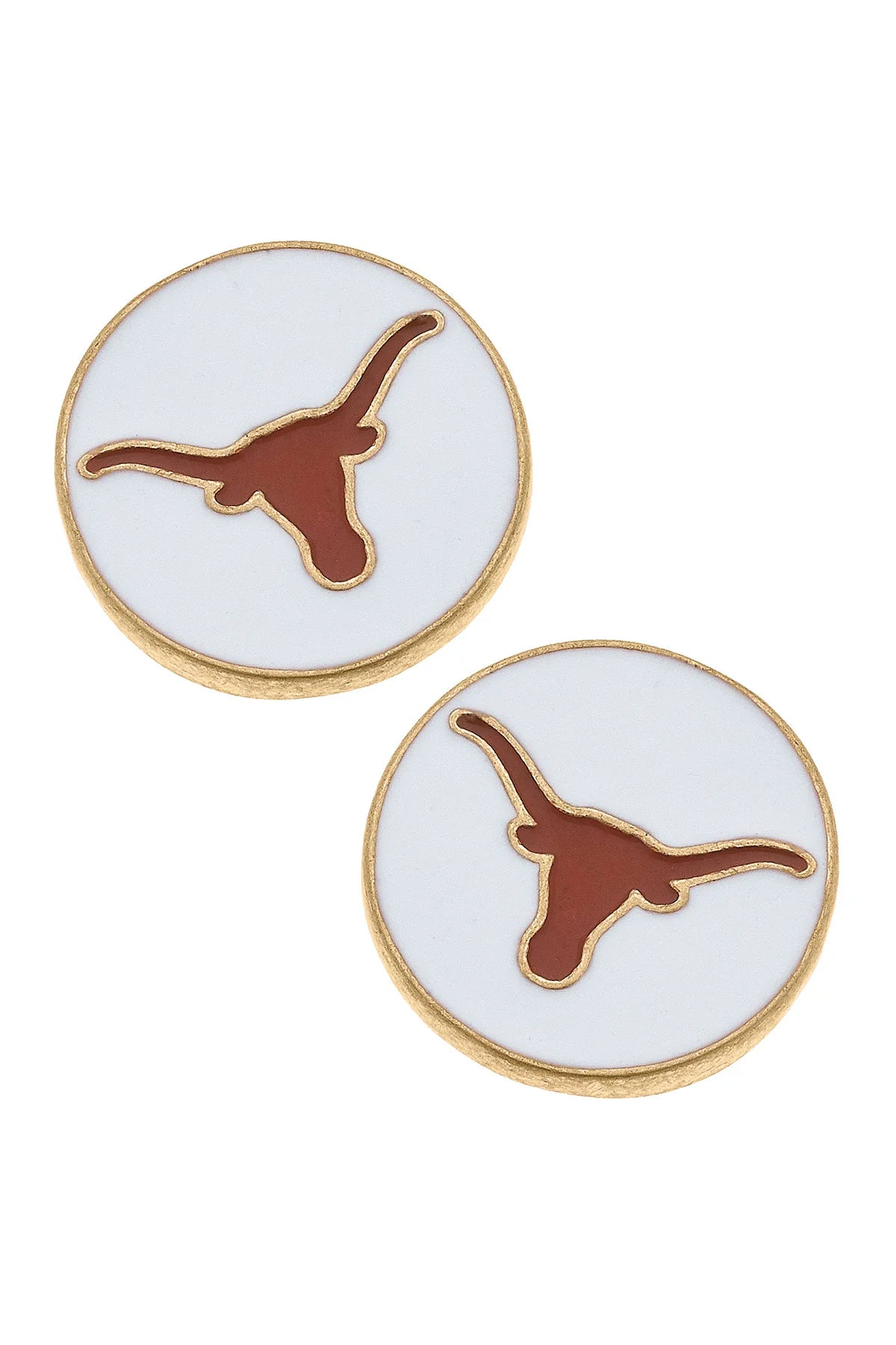 Collegiate Logo Enamel Stud Earrings