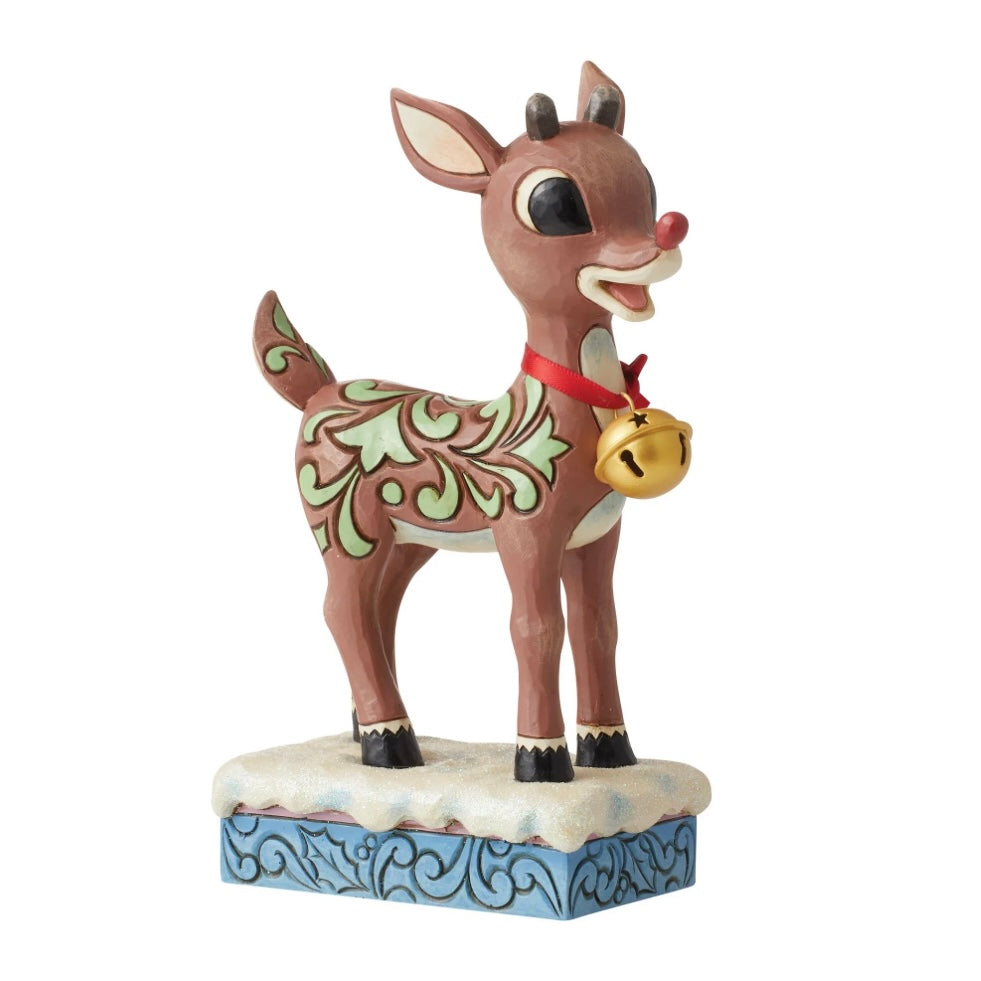 Rudolph With Oversized Jingle Bell