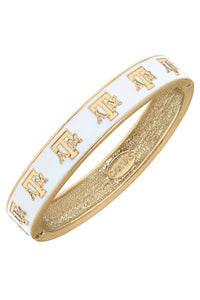 Colligate Logo Enamel Hinge Bangle