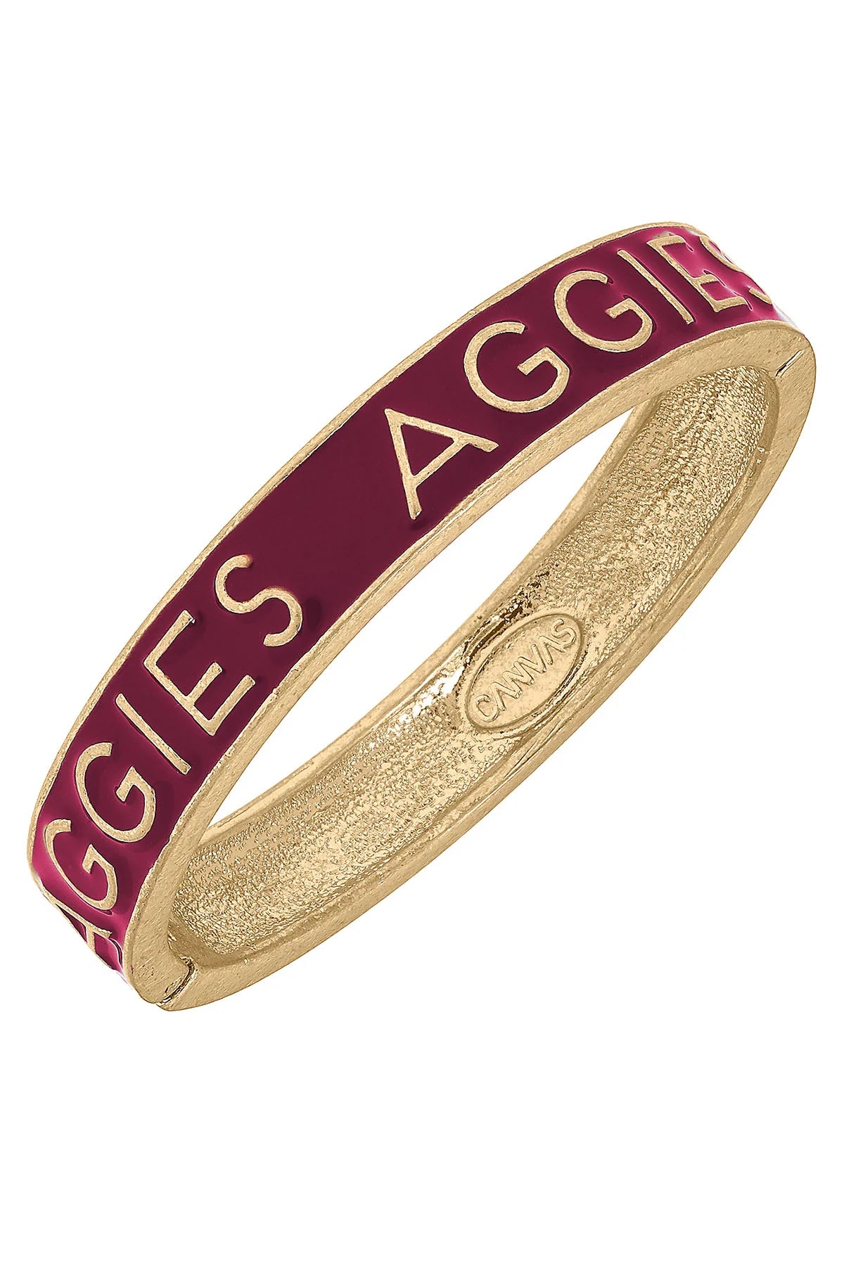 Colligate Logo Enamel Hinge Bangle