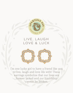 Sea La Vie Stud Earrings Luck/Quatrefoil