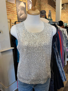 All Over Sequin Shell Top