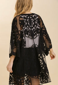 Floral Lace Kimono