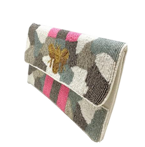 Spring Bee Camo Clutch