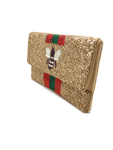 Gold Bee Bag Clutch