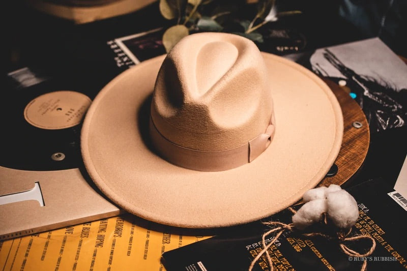 Wide Brim Ivory Fashion Hat