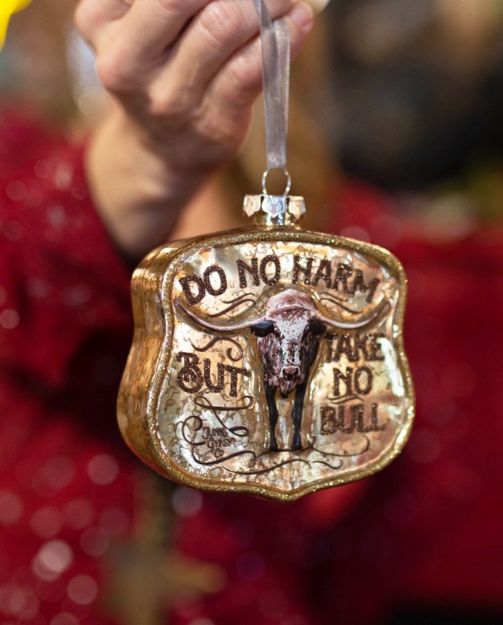 Do No Harm But Take No Bull Christmas Ornament