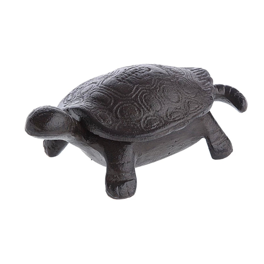 Decorative Cast Iron Turtle Key Box