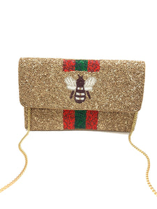 Gold Bee Bag Clutch