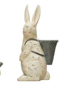 Resin Rabbit w/ Basket