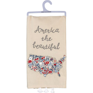 America The Beautiful Dish Towel