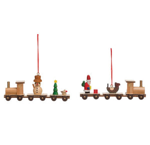 Wooden Train Ornament