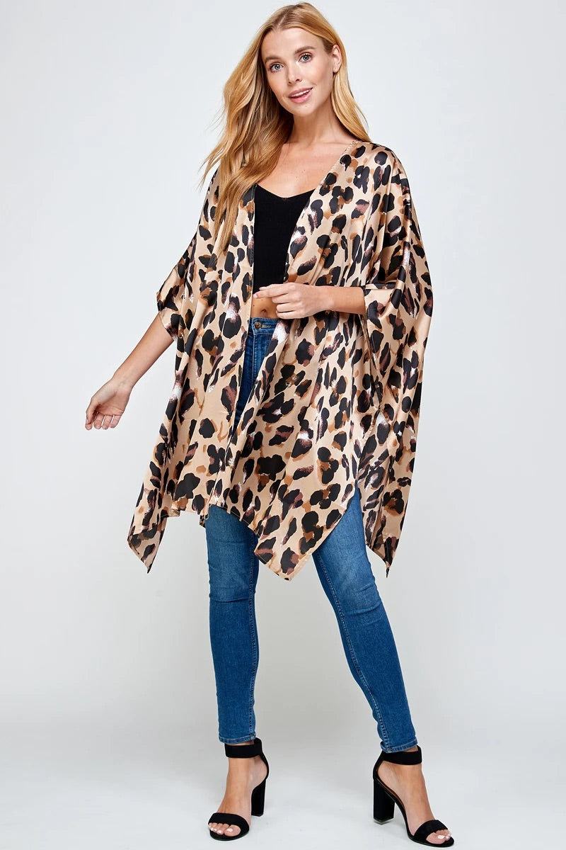 Animal Print Kimono