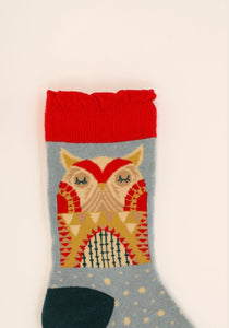 Owl by Moonlight Ankle Socks - Ice