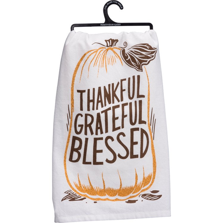 Kitchen Towel - Thankful Grateful Blessed