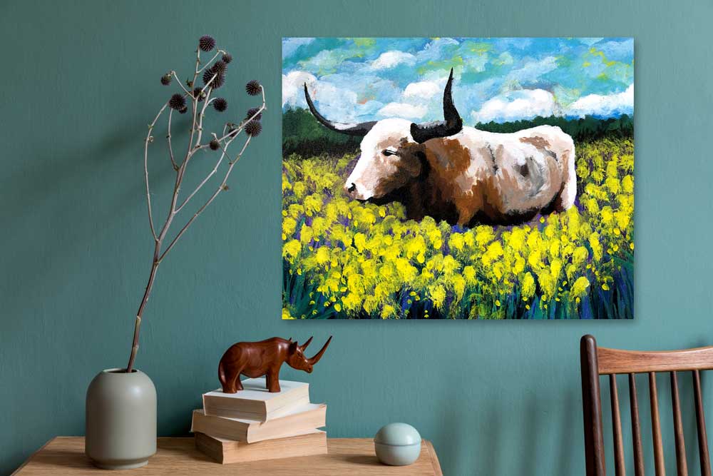 Texas Life Canvas Wall Art