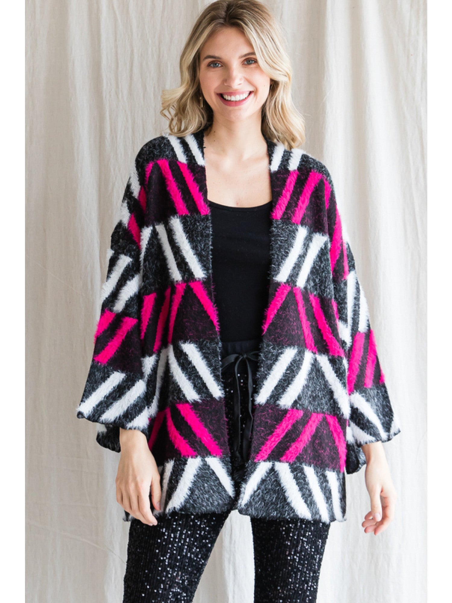 Angora Knit Cardigan