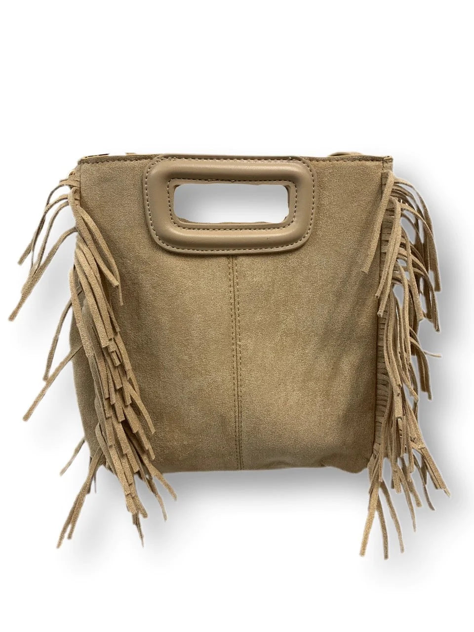 Drew Vegan Suede Fringe Bag