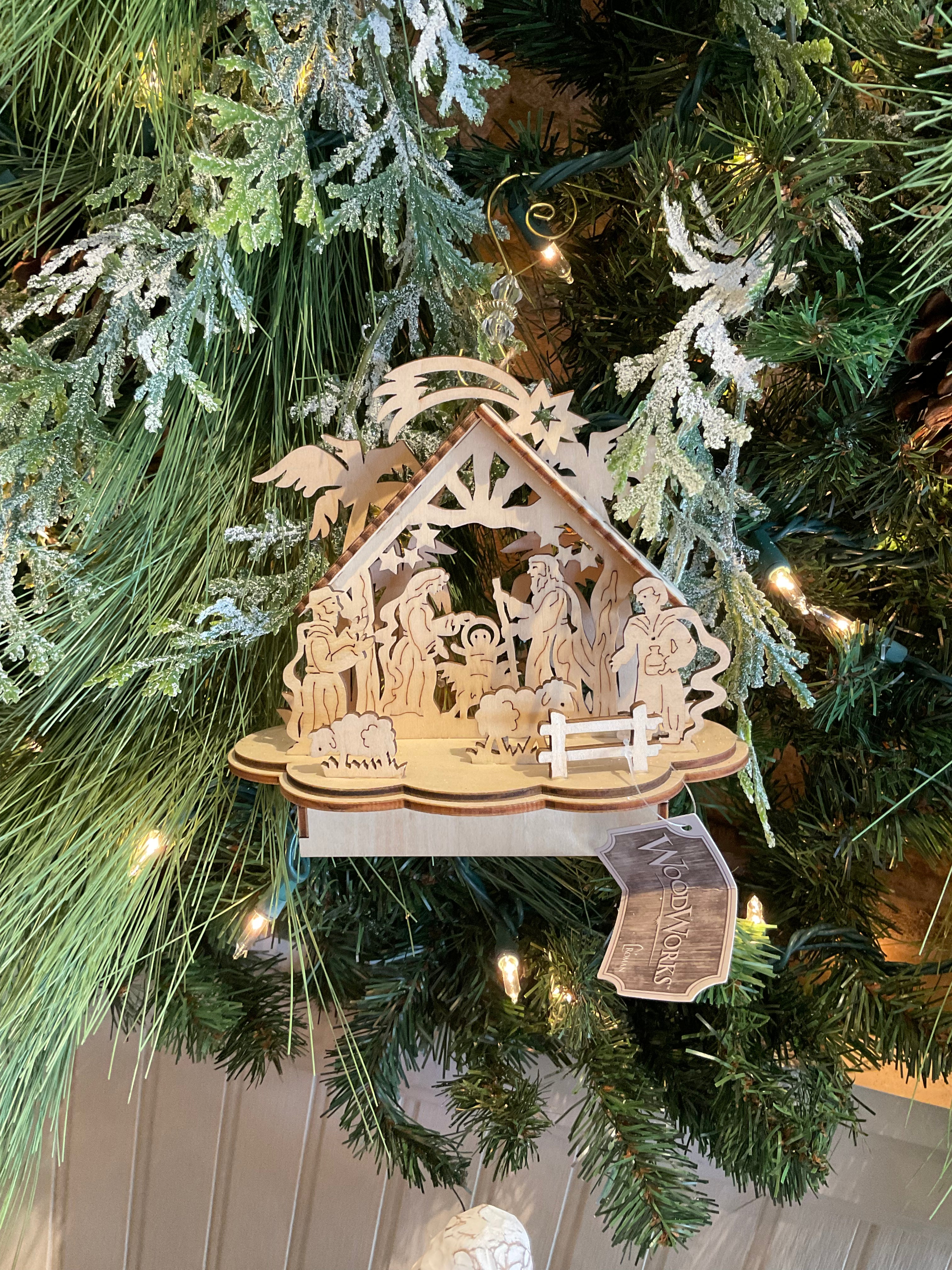 Nativity Stable Ornament