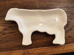 Ceramic dish/farm animals