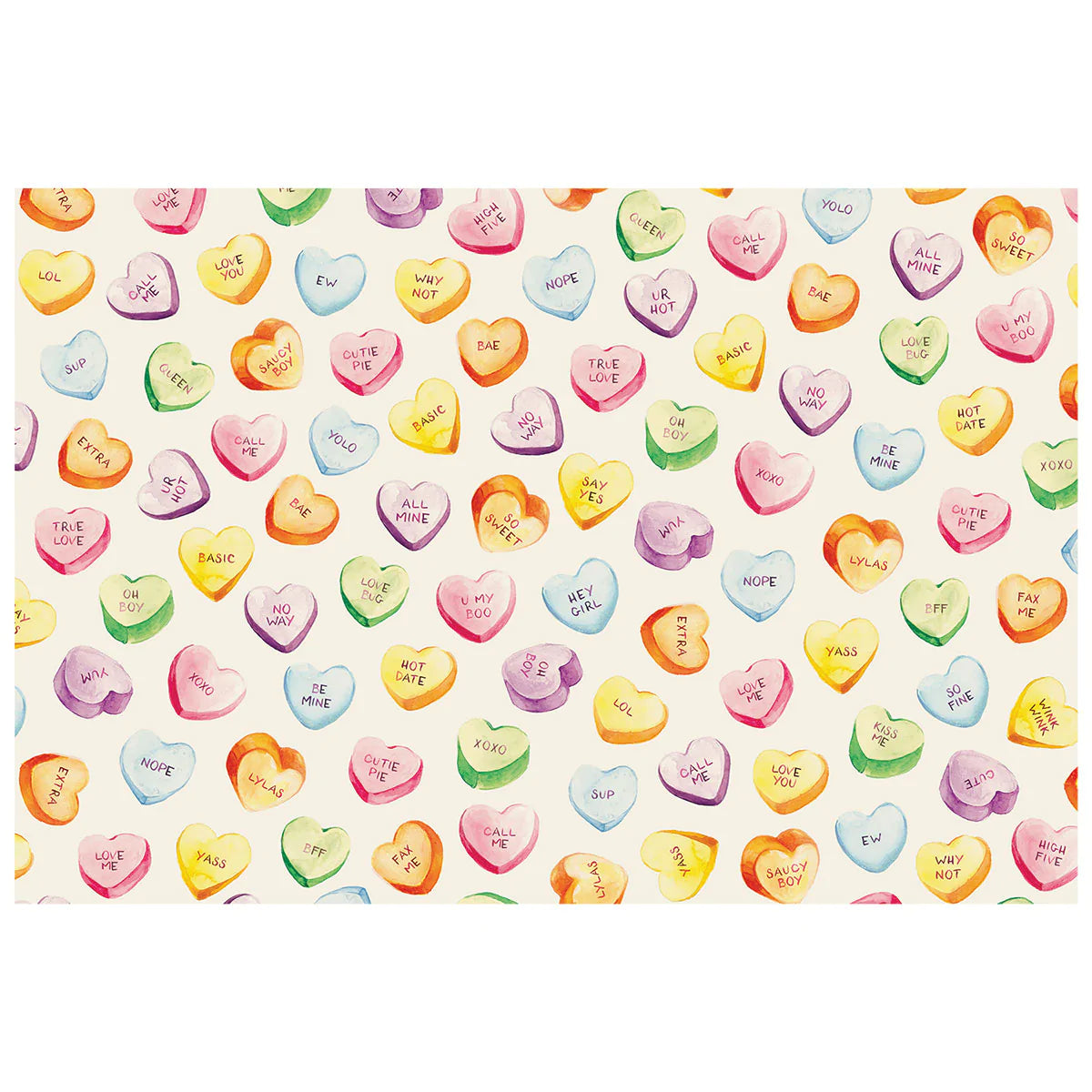 Conversation Hearts Placemat