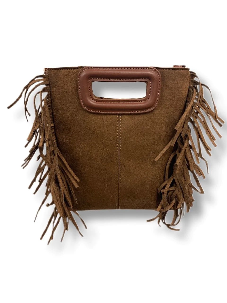 Drew Vegan Suede Fringe Bag