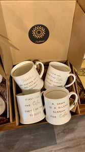 Stoneware Mug w/4 optional sayings