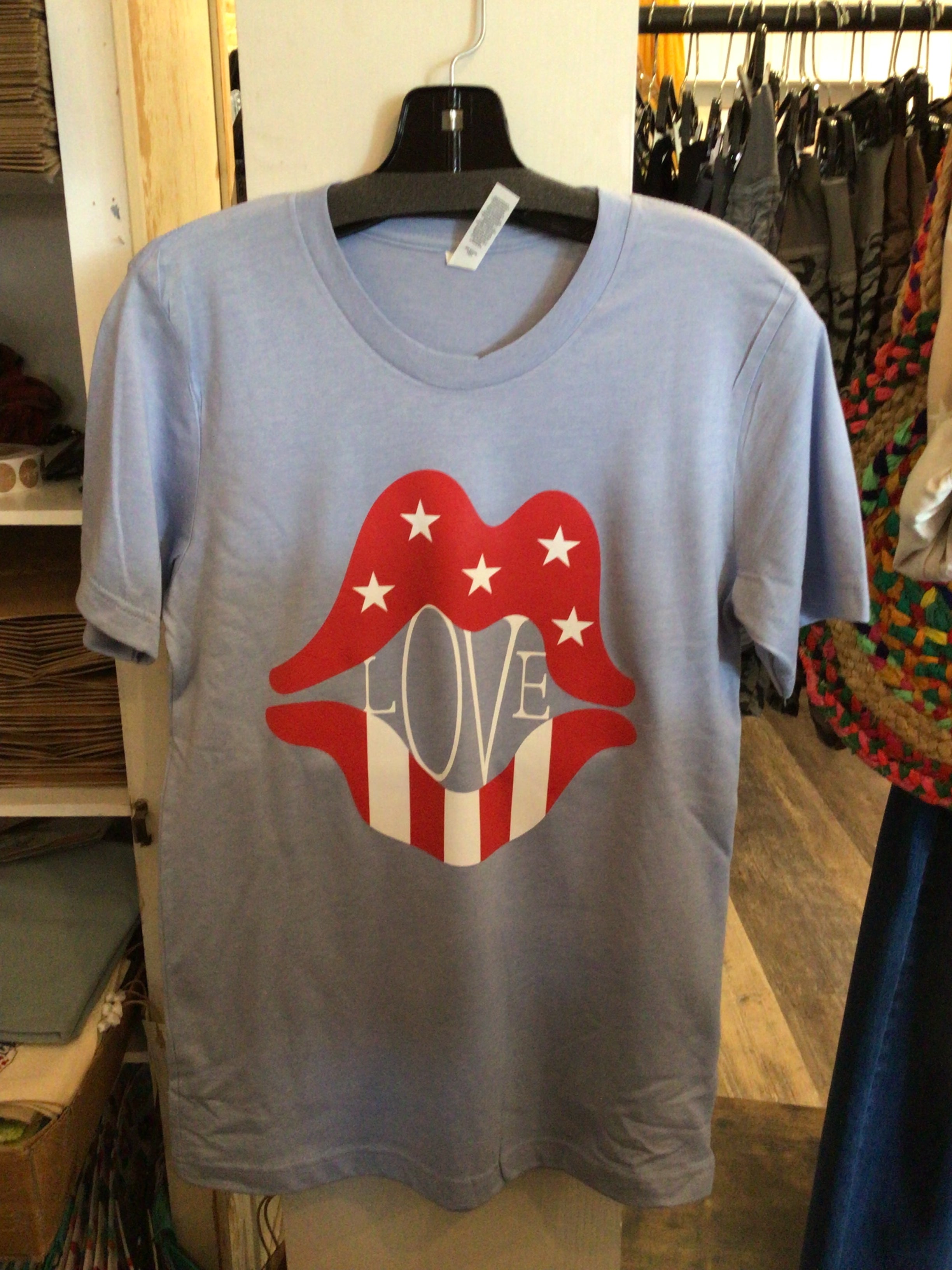 Stars and Stripes Love Lips Tee