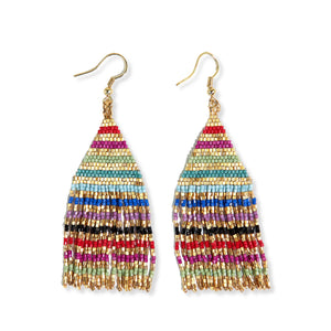 Lexie Gold Line Multicolored Earrings