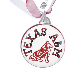 Texas A&M Puff Ornament